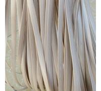 ZIUSFAC MatéRiel De Réparation De Rotin pour Meubles De Jardin Vannerie, Matériau De Réparation en Rotin Tressé en Plastique 8 Mm De Large Bande De Rotin Plat(Milky White)