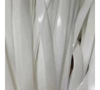 ZIUSFAC MatéRiel De Réparation De Rotin pour Meubles De Jardin Vannerie, Matériau De Réparation en Rotin Tressé en Plastique 8 Mm De Large Bande De Rotin Plat(White)