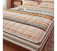 ZIUSFAC Parure De Lit Velours Corail Drap-Housse Épaisse d'hiver Drap Housse Chaud Doux Housse Matelas 150×200 180×220 Protège-Matelas Poche Profonde 28cm(Brown,150x200cm/59x79in)