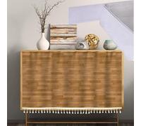 ZIUSFAC Personnalisé Rideaux D'armoire Rideau Anti-Poussière pour Étagères sous Évier Rideau sous Evier Rideau Placard sans Perçage Rideau Meuble Cuisine Grain De Bois(Texture 11,90x60cm/31.5x23.6in)