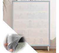 ZIUSFAC Rideaux Courts pour Armoire Ouverte Rideau De Placard Occultant Anti-poussière Rideaux D'armoire Étanche Auto-adhésifs Rideau Cache Placard(Gray,60x135cm/23.6x53.1in)