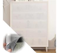 ZIUSFAC Rideaux Courts pour Armoire Ouverte Rideau De Placard Occultant Anti-poussière Rideaux D'armoire Étanche Auto-adhésifs Rideau Cache Placard(Beige,45x50cm/17.7x19.7in)