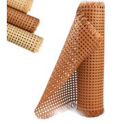 ZIUSFAC Rouleau De Cannage Rotin Synthétique Cannage Rouleau pour Meuble Rotin Plastique Sangle Cannage Rotin Rouleau pour Vannerie Chaise, Largeur 45cm 55cm(Coffee,100x91cm/39.4x35.8in)