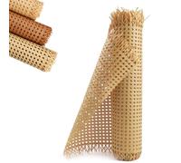 ZIUSFAC Rouleau De Cannage Rotin Synthétique Cannage Rouleau pour Meuble Rotin Plastique Sangle Cannage Rotin Rouleau pour Vannerie Chaise, Largeur 45cm 55cm(Yellow,100x50cm/39.4x19.7in)