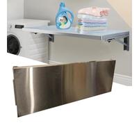 ZIUSFAC Table Murale Pliante Bureau Flottant Étagère De Chevet Bureau Mural Rabattable Table De Cuisine en INOX Table A Manger Pliable Tablette pour Maison Cuisine(80x40cm/31.5x15.7in)