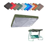 ZIUSFAC Toile De Rechange Pour Balancelle 3 Places Auvent De Rechange Pour Balancelle De Jardin Toit De Balançoire Imperméable Housse De Rechange 142x120 190x120cm(Army green,142x120cm/56x47in)