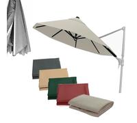 ZIUSFAC Toile De Remplacement pour Parasol Déporté Exterieur Tissu De Rechange 3.0 3.5m Toile De Parasol Housse De Rechange pour Parasol 8 Baleines(Top,350cm(11.5ft))
