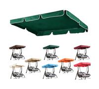 ZIUSFAC Toit Balancelle Jardin Toile De Rechange Pour Balancelle 191×120 190×132cm Bâche De Toit Pour Balançoire De Jardin Imperméable Housse De Toit Pare-Soleil(Dark green,249x185cm/98x73in)