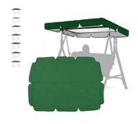 ZIUSFAC Toit De Rechange Pour Balançoire De Jardin Toit Balancelle, Toit De Balancelle De Jardin 3 Places Universel Imperméable Housse De Toit Pour Balancelle(Dark green,249x185cm/98x73in)