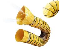 ZIUSFAC Tube De Ventilation En PVC Tuyau Flexible 500mm 600mm Conduit De Ventilation Pour Extracteur D'air Tuyau D'Évacuation 5m 10m Longueur Tuyau De Ventilation(5m/16.4ft,450mm/17.7in)