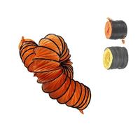 ZIUSFAC Tube De Ventilation Flexible Pour Ventilateur Tuyau D'évacuation D'air 200mm Conduit De Ventilation Avec Corde Réglable Tuyau D'aération Longueur 2m(O,L 2m/6.6ftxID 55cm/21.6in)