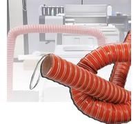 ZIUSFAC Tuyau De Ventilation 1m Tuyau D'échappement Flexible 75mm 100mm 115mm 150mm Durite D'Admission D'air Résistant À La Chaleur Tube De Ventilation Pour Climatisation(4m/13.1ft,160mm-6 1/4in)