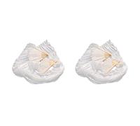 ZIUTPDAX 100 % soie unisexe voile de soie ventilateurs de danse 2 pièces couleur blanche 180 x 90 cm