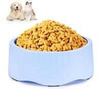 Zivacate 2-en-1 Gamelle Antiglouton pour Chiens & Chats - Gamelle avec Insert Rotatif Contre Les Gloutonneries & Ballonnements - Antidérapante & Lavable au Lave-Vaisselle - Bleue