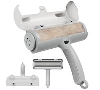 Zivacate Brosse Anti Poils Animaux Chat Chien, [Poignée Ergonomique et Self-Cleaning] Ramasse Enlève Brosse, Rouleau à Poils d'animaux, Épilateur(vêtements/canapé/Voiture/lit/Tapis)