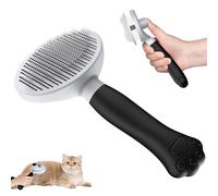 Zivacate Brosse pour Chats et Chiens [Ergonomique & Nettoyage en un Clic]