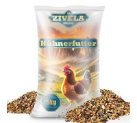 ZIVELA 5 kg de nourriture pour poulets - Graines de volaille - Nourriture pour poules, oies, canards - Sans OGM - 100 % naturel - Mélange de grains 5 kg