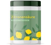 Zivela Poudre d'acide citrique 1 kg - Acide citrique pur de qualité alimentaire E330 - Pour la cuisson et la cuisson - Détartrant pour bouilloire électrique, machine à café, machine à laver - 100
