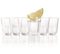 ZiVie®, Verres à shot 25ml/2.5cl | Pack de 6 verres à liqueur | Verre à vodka | Shooter verre, Parfait pour les fêtes et toutes les célébrations