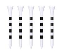 Zivisk Tee Golf Bois 70mm Lot de 100 Tees Golf en Bambou - Blanc