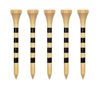 Zivisk Tee Golf Bois 70mm Lot de 100 Tees Golf en Bambou Couleur Naturelle