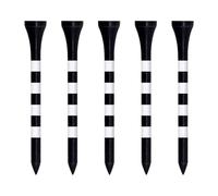 Zivisk Tee Golf Bois 70mm Lot de 100 Tees Golf en Bambou - Noir