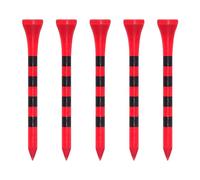 Zivisk Tee Golf Bois 70mm Lot de 100 Tees Golf en Bambou - Rouge