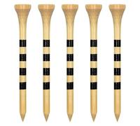 Zivisk Tee Golf Bois 83mm Lot de 100 Tees Golf en Bambou - Couleur Naturelle