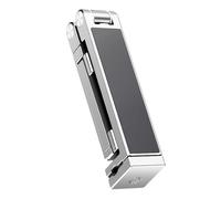 ZIVKMJE Compatible avec Le Support De Téléphone Portable Oatsbasf for Selfie Mains Libres Voyage, Adapté Au Plateau Table d'avion, Pliable Clip(Silver)