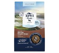 ZIWI Peak - Boeuf et citrouille nourris à l'herbe séchée et séchée, 1,5 kg, haute teneur en protéines, sans céréales, alternative aux aliments crus pour chiens