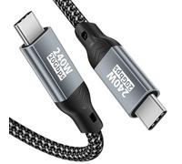 ziwodiv Câble de données USB C 0,5 m, 20 Gbps USB C 3.2 Gen2 x 2, 240 W USB C vers USB C Câble de charge rapide 5K @ 60 Hz 4K @ 144 Hz pour MacBook Pro, SSD, iPad, iPhone 17/16/15 Pro Max
