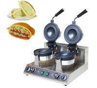 ZIXIAOS 1300w électrique Burger Gaufrier, Temps & Contrôle De La Température, 180° Rotation Matériau Antiadhésif Plaque, pour Maison Cuisine Utiliser Le Petit-Déjeuner,B