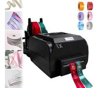 ZIXIAOS Machine d'impression à Ruban De Satin, Imprimante à Ruban Numérique, Largeur 25-108 Mm/20-50 Mm/12-20 Mm, Vitesse 150 Mm/S, Prend en Charge Plus De 50 Langues pour La Fête De Noël,doublerow