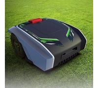 ZIXIAOS Robot Tondeuse sans Fil Périphérique 1500 M², Robot Gazon avec Planification D'itinéraire GPS, Largeur De Coupe 19 Cm, Hauteur 20-55 Mm, Inclinaison 25%, Chargement Automatique