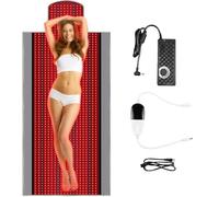 ZIXIAOS Tapis De Thérapie par La Lumière Rouge, 1370 Puces LED, Couverture De Thérapie par La Lumière Rouge pour Tout Le Corps, 660 Nm Et 850 Nm, Thérapie par La Lumière Proche Infrarouge