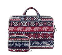 ZiXing 13.3 Pouce Housse en Toile pour Ordinateur Portable Sac pour PC Portable avec poignée de Transport & Side Pocket pour Macbook/Netbooks/Ultrabooks/iPad Pro Red