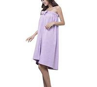ZiXing Pareo de Bain Femme Serviette de Bain Robe Sarong Seche Spa Serviette a Sauna pourpre OneSize