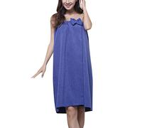 ZiXing Pareo de Bain Femme Serviette de Bain Robe Sarong Seche Spa Serviette a Sauna royal Blue OneSize