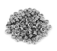 ZIXINNKC 100 pièces inserts de filetage hélicoïdal en fil enroulé en acier inoxydable M6 x 1,0 x 1D longueur