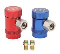 ZIXINNKC 2pcs R1234yf Coupleurs rapides Manuel Adaptateur de connecteur Side High Side pour le travail de diagnostic AC réfrigérant
