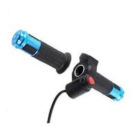 ZIXINNKC 4 couleurs poignées d'accélérateur torsadées 3 vitesses avec poignée d'écran d'affichage LED pour vélo électrique (Bleue)