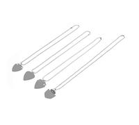 ZIXINNKC 4 pièces Collier médiator de Guitare décoration en métal Lourd Pendentif Motif Unique Collier plectre de Guitare