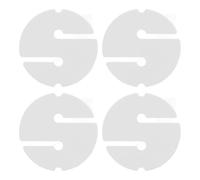 ZIXINNKC 4 pièces marqueur de Cercle de Ligne de plongée en Grotte ABS marqueur Rond de Ligne de Corde de sécurité de plongée sous-Marine (Blanche)