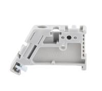 ZIXINNKC 50pcs borniers sur Rail DIN supports de butée d'extrémité pince de type à vis adaptée pour Rail de largeur 35mm (Modèle 13)