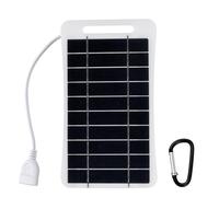 ZIXINNKC 5V / 2W Petit Panneau Solaire avec USB DIY Cellule Solaire en Silicium Monocristallin Panneau d'alimentation de Camping Portable étanche pour Lanternes de téléphone