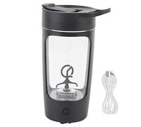 ZIXINNKC Blender Automatique Portable Rechargeable USB 650ml avec Bol Mélangeur et Outil de Cuisine (Noire)
