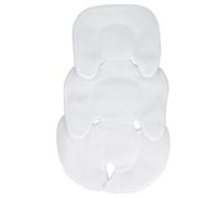 ZIXINNKC Coussin d'insertion de couffin, Support de Corps, Coussin Lombaire Universel pour bébé, Doublure de pour Poussette (Blanche)