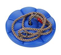ZIXINNKC Enfants Balançoire Disque Jouet Enfants Corde Ronde Balançoire Activité de Divertissement en Plein Air (pétales Bleus)
