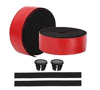 ZIXINNKC Haute élasticité EVA/PU importé Route Bend Guidon Bande Dégradé Confortable Respirant Vélo Poignée Bar Wrap Cyclisme Accessoire (Rouge Noir)
