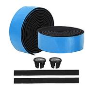 ZIXINNKC Haute élasticité EVA/PU importé Route Bend Guidon Bande Dégradé Confortable Respirant Vélo Poignée Bar Wrap Cyclisme Accessoire (Bleu Noir)